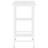 Escritorio para ordenador de MDF y metal blanco 80x40x72