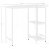 Escritorio para ordenador de MDF y metal blanco 80x40x72