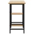 Escritorio para ordenador MDF metal negro roble 80x40x72