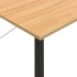 Escritorio para ordenador MDF metal negro roble 80x40x72