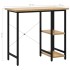 Escritorio para ordenador MDF metal negro roble 80x40x72