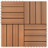 Baldosas de WPC 30x30 cm 11 unidades 1 m²
