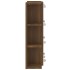 Mueble con espejo y luces LED roble marrón 70x16,5x60