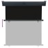 Toldo lateral de balcón negro 175x250