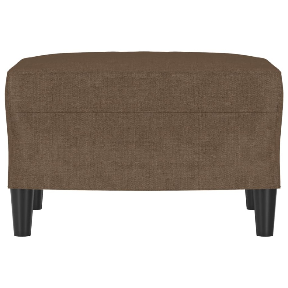 Reposapiés de tela marrón 60x50x41