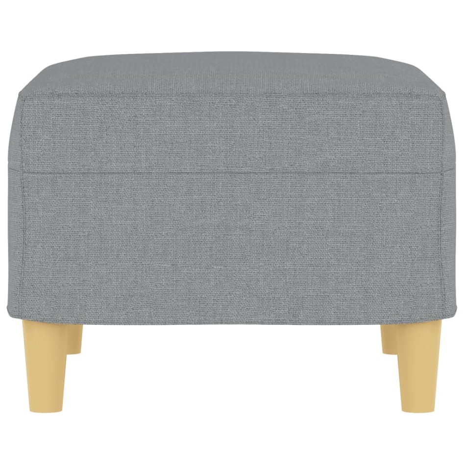 Reposapiés de tela gris claro 60x50x41