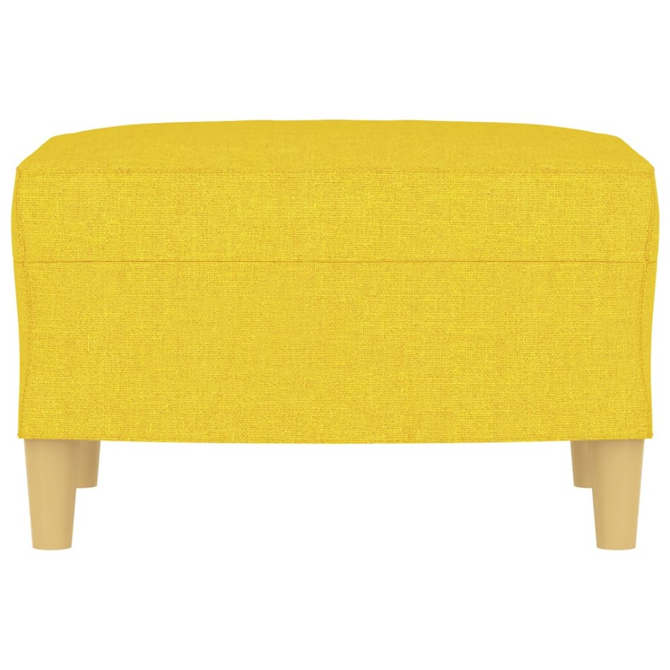 Reposapiés de tela amarillo claro 60x50x41