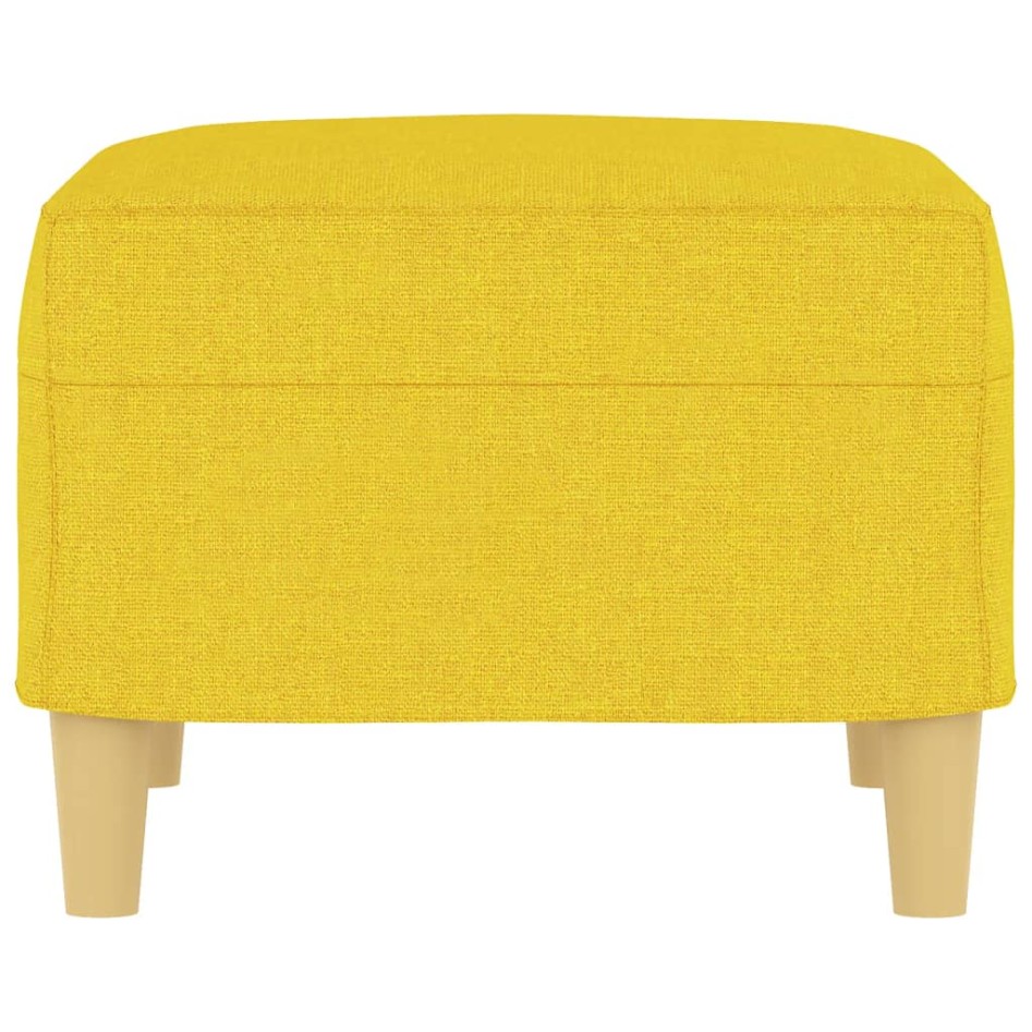 Reposapiés de tela amarillo claro 60x50x41