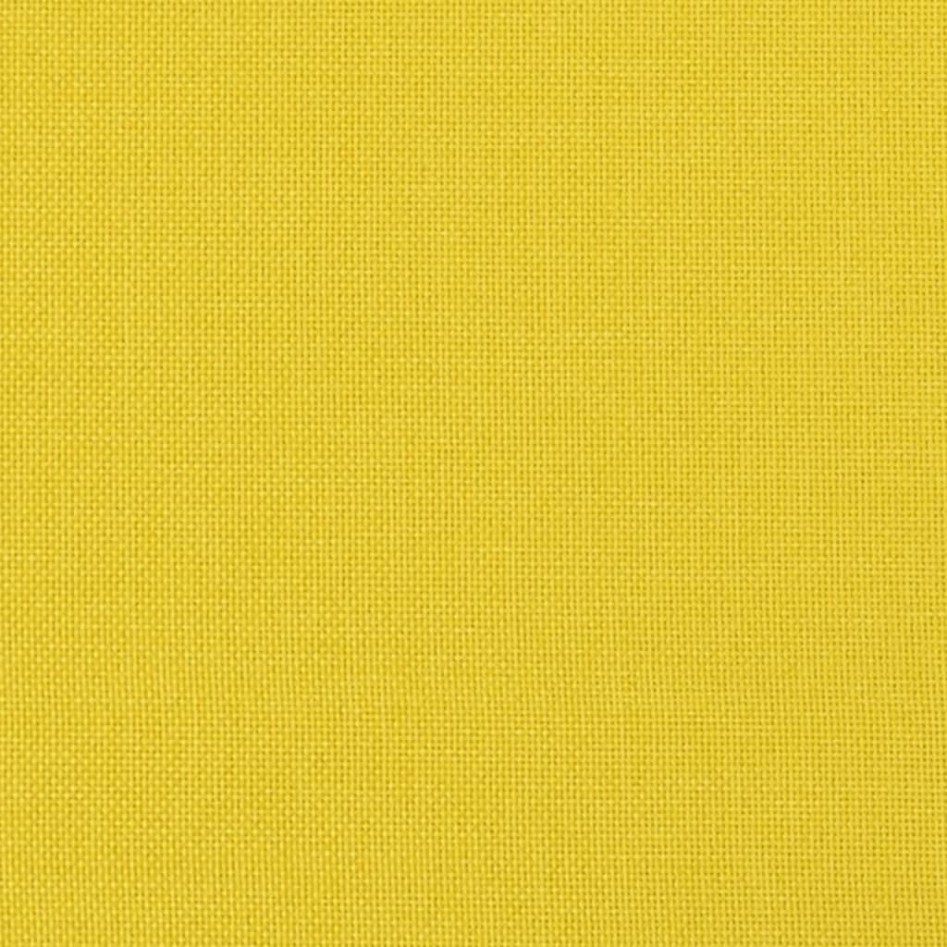 Reposapiés de tela amarillo claro 60x50x41