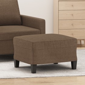 Reposapiés de tela marrón 60x50x41