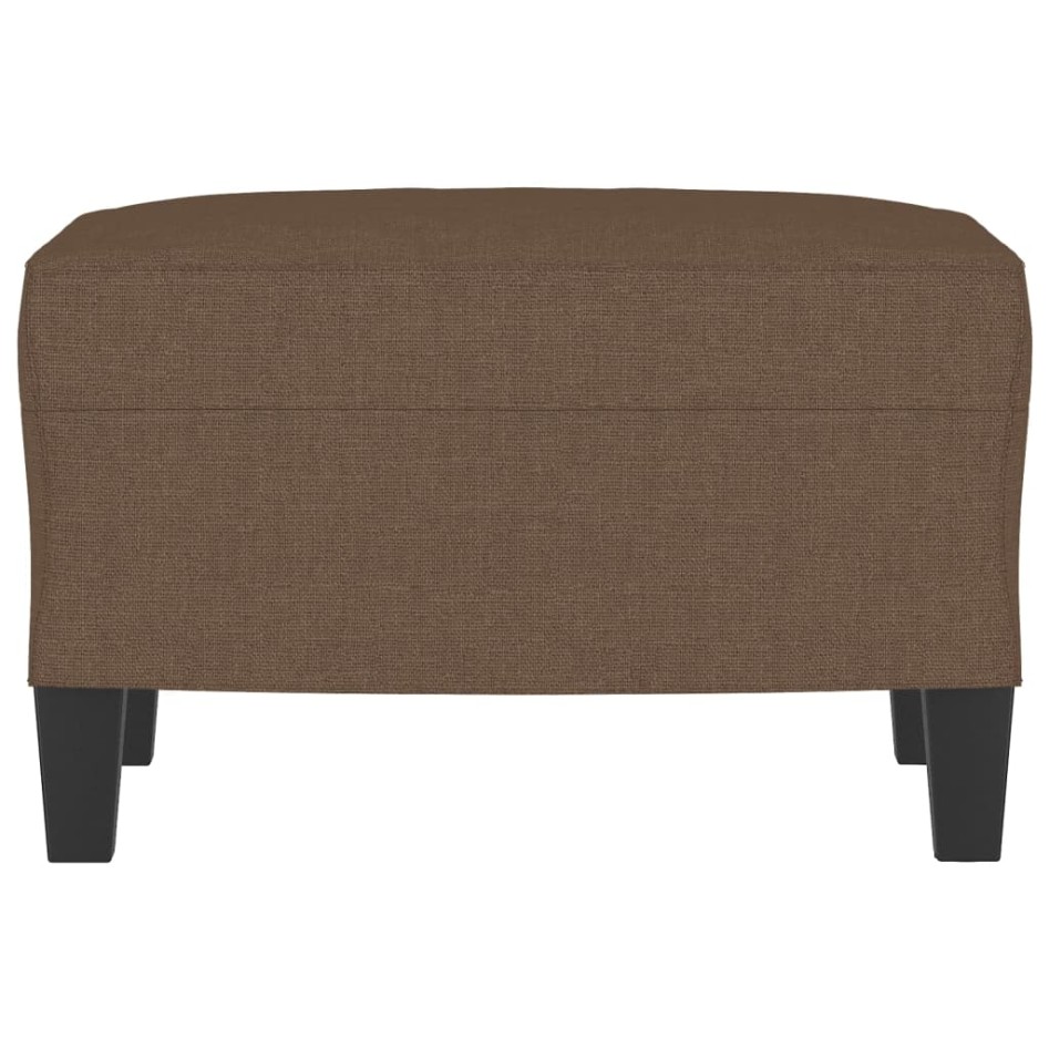 Reposapiés de tela marrón 60x50x41