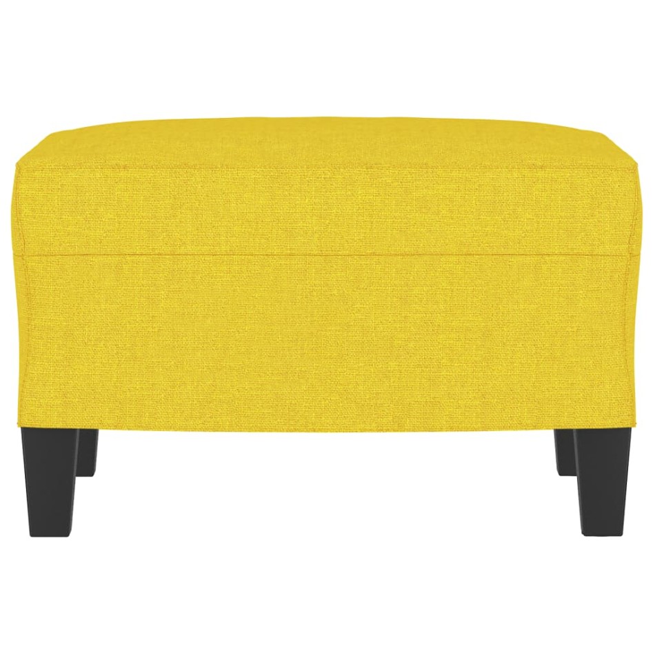 Reposapiés de tela amarillo claro 60x50x41