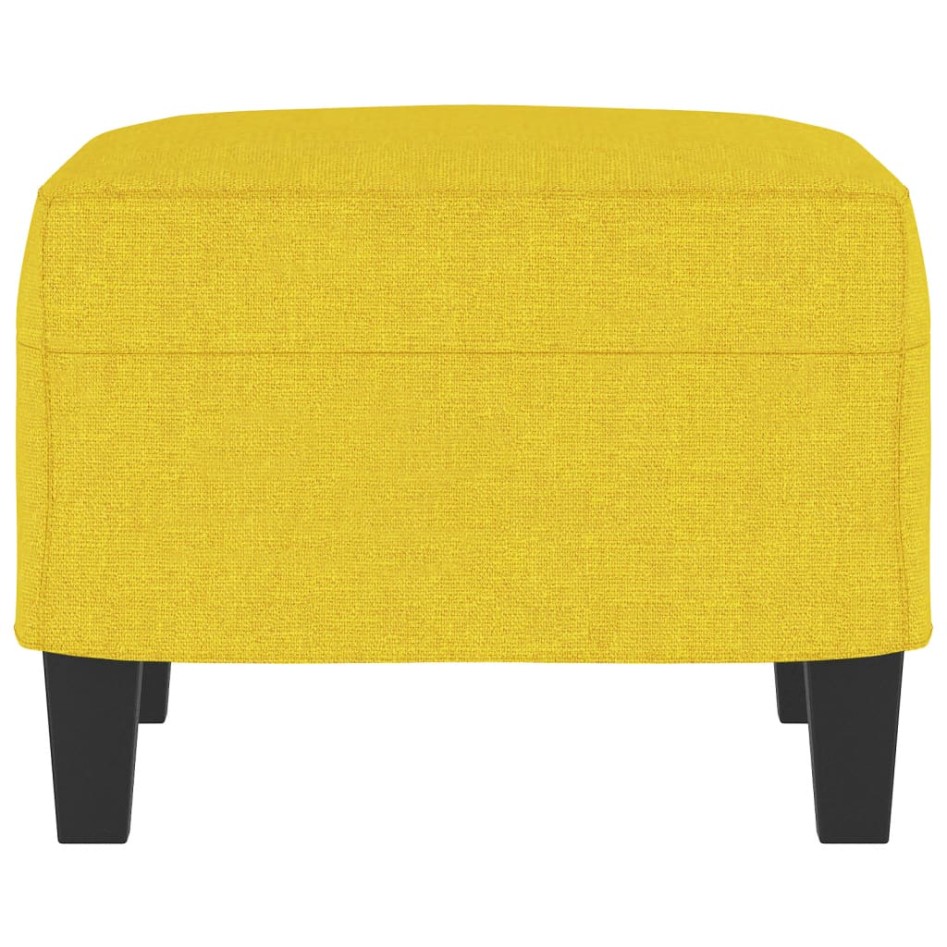 Reposapiés de tela amarillo claro 60x50x41