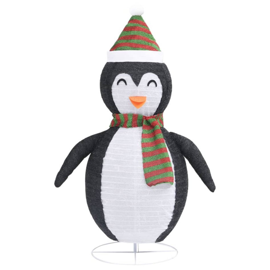 Pingüino de Navidad decorativo con LED tela lujosa 120