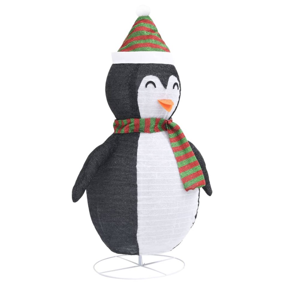 Pingüino de Navidad decorativo con LED tela lujosa 120