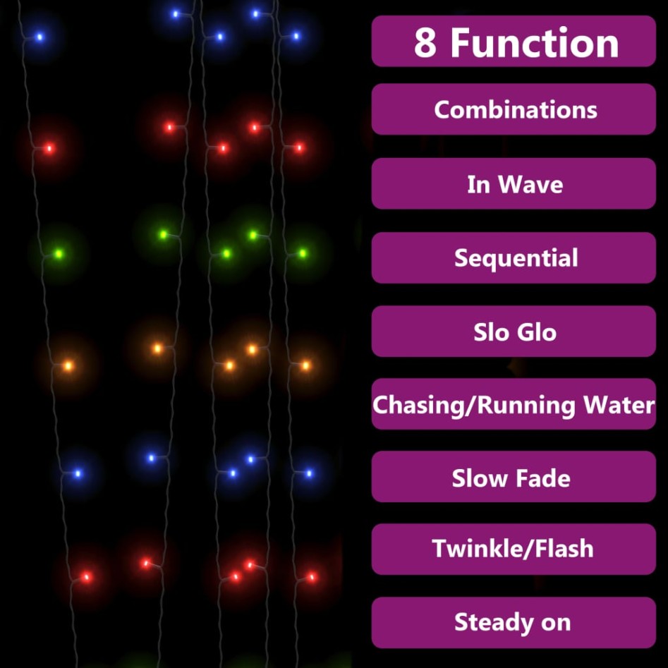 Tiras de luces solares LED 5 uds de colores