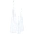 Set cono luz LED decorativo acrílico blanco frío