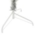 Medio árbol de Navidad artificial con soporte PET plata 240