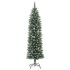 Árbol de Navidad artificial estrecho con soporte PVC 210