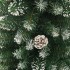 Árbol de Navidad artificial estrecho con soporte PVC 210
