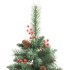 Árbol de Navidad artificial con piñas y bayas 240