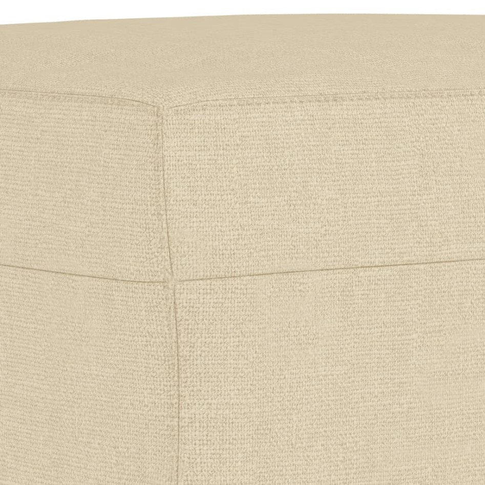 Reposapiés de tela crema 70x55x41