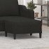 Reposapiés de tela negro 70x55x41