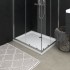 Plato de ducha con puntos ABS blanco 90x70x4