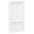 Hornacina de ducha 2 compartimentos blanco brillo 41x51x10