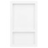 Hornacina de ducha 2 compartimentos blanco brillo 41x51x10