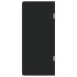 Panel privacidad urinario pared vidrio templado negro 90x40
