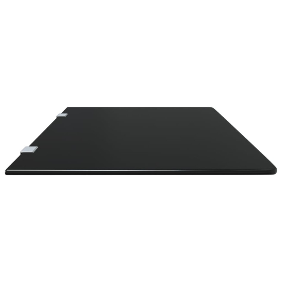 Panel privacidad urinario pared vidrio templado negro 90x40