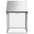Perrera de exterior con tejado 100x100x150