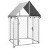 Perrera de exterior con tejado 100x100x150