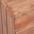 Mesita de noche con 3 cajones madera maciza caoba 35x25x35
