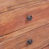 Mesita de noche con 3 cajones madera maciza caoba 35x25x35