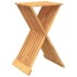 Taburete plegable madera maciza de teca 40x32,5x70
