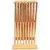 Taburete plegable madera maciza de teca 40x32,5x70