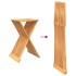 Taburete plegable madera maciza de teca 40x32,5x70