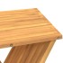 Taburete plegable madera maciza de teca 40x32,5x70