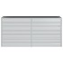 Arriate de acero galvanizado plateado 160x40x77