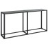 Mesa consola vidrio templado negro 160x35x75,5