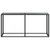 Mesa consola vidrio templado negro 160x35x75,5