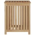 Cesto de la ropa sucia madera maciza de teca 50x35x60
