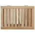Cesto de la ropa sucia madera maciza de teca 50x35x60