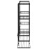 Soporte para flores de hierro negro 94,5x25x89