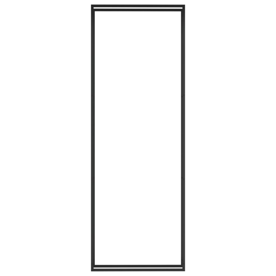 Leñero de acero negro mate 110x28x312