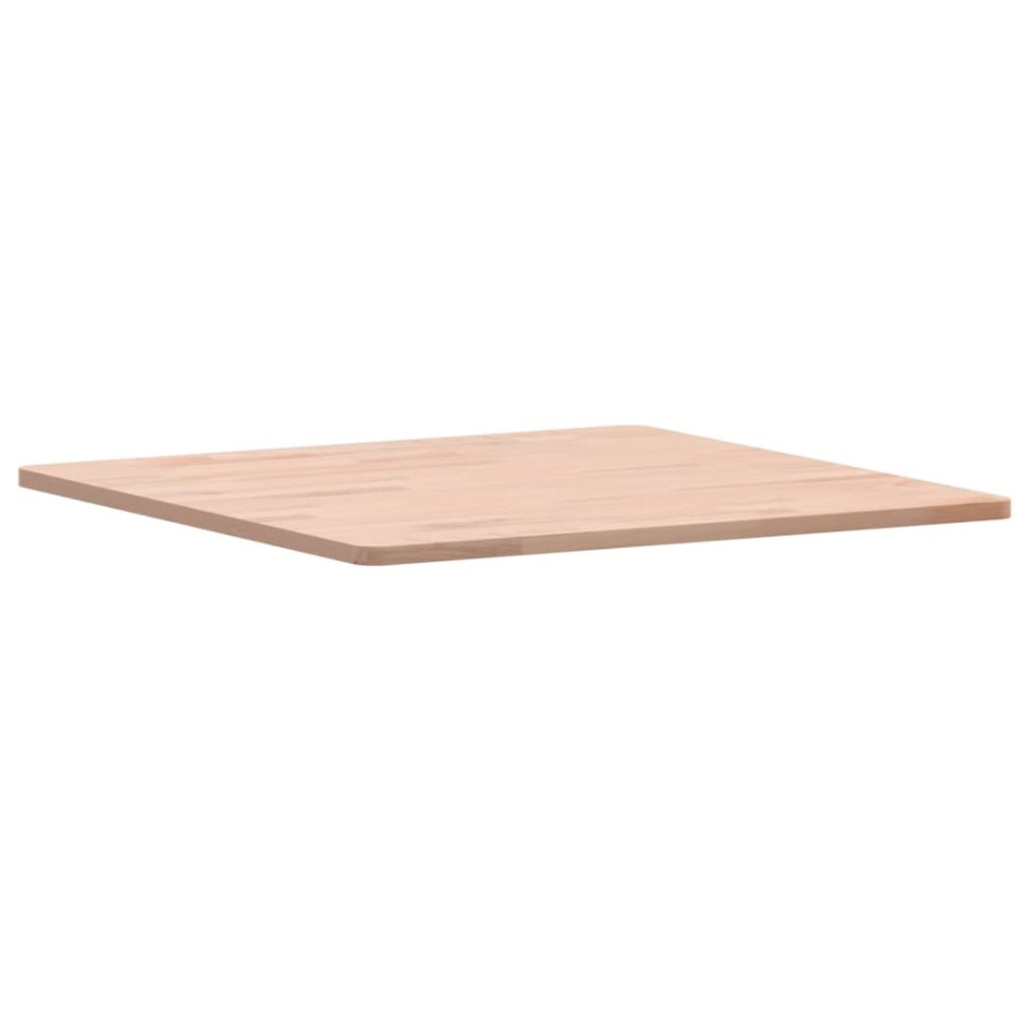 Tablero de mesa cuadrado de madera maciza de haya 60x60x1,5