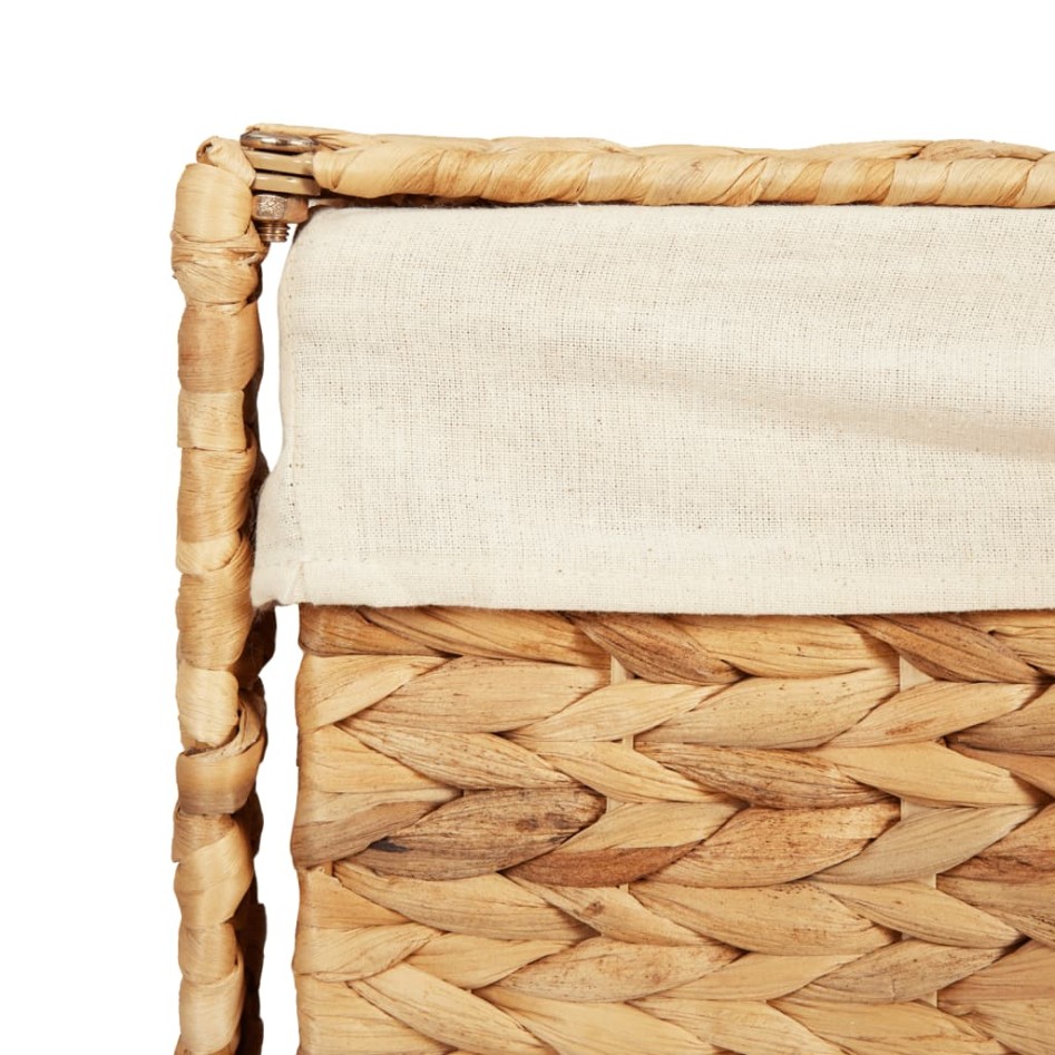 Cesto de ropa sucia jacinto agua 44x34x64