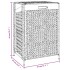 Cesto de ropa sucia jacinto agua 44x34x64